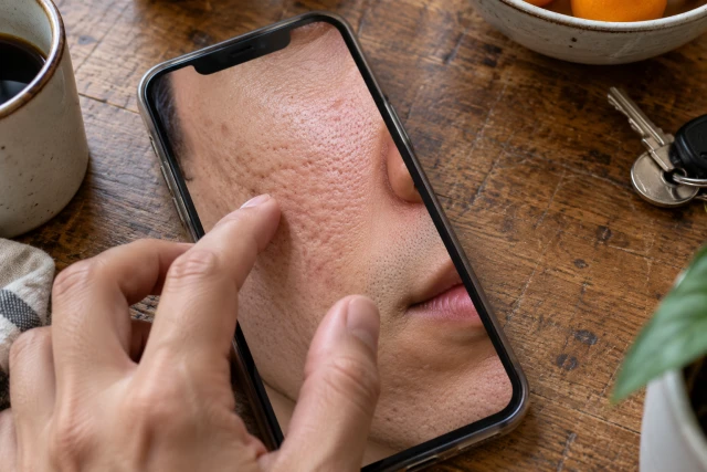 Cicatrizes de acne ou poros: como diferenciar nas fotos