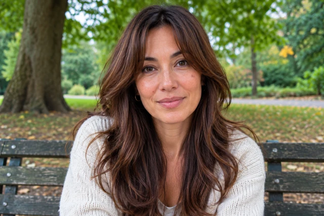 How to wear long layers for an oblong face (women)