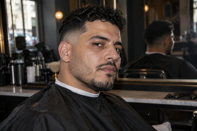 Taper fade masculino para rosto quadrado: o que funciona