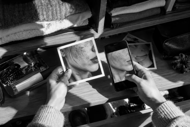 写真の肌の色ムラは照明のせい？それとも実際の色素沈着？